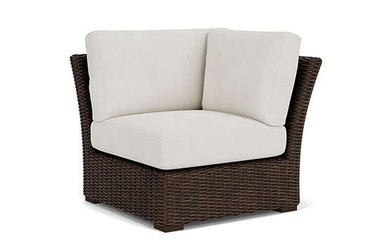 Lloyd Flanders - Mesa Corner Sectional In Pecan Finish With Rollo Linen Fabric - 2980540862020 view 1