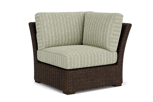 Lloyd Flanders - Mesa Corner Sectional In Pecan Finish With Romulo Laurel Fabric - 2980540862049 view 1