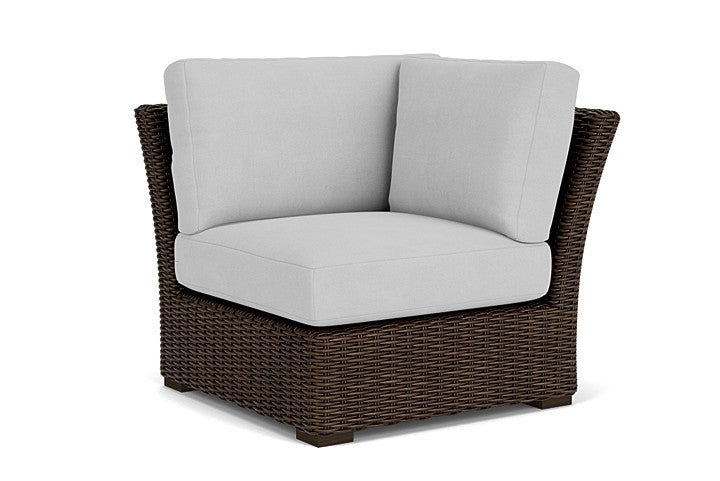Lloyd Flanders - Mesa Corner Sectional In Pecan Finish With Sandberg Dove Fabric - 2980540862022 view 1