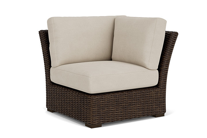 Lloyd Flanders - Mesa Corner Sectional In Pecan Finish With Sandberg Flax Fabric - 2980540862027 view 1