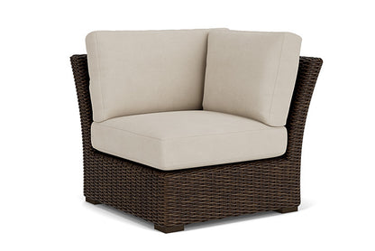 Lloyd Flanders - Mesa Corner Sectional In Pecan Finish With Sandberg Flax Fabric - 2980540862027 view 1