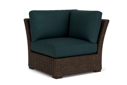 Lloyd Flanders - Mesa Corner Sectional In Pecan Finish With Sandberg Lagoon Fabric - 2980540862039 view 1