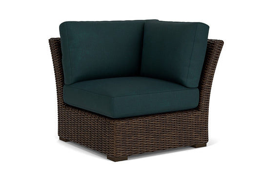 Lloyd Flanders - Mesa Corner Sectional In Pecan Finish With Sandberg Lagoon Fabric - 2980540862039 view 1