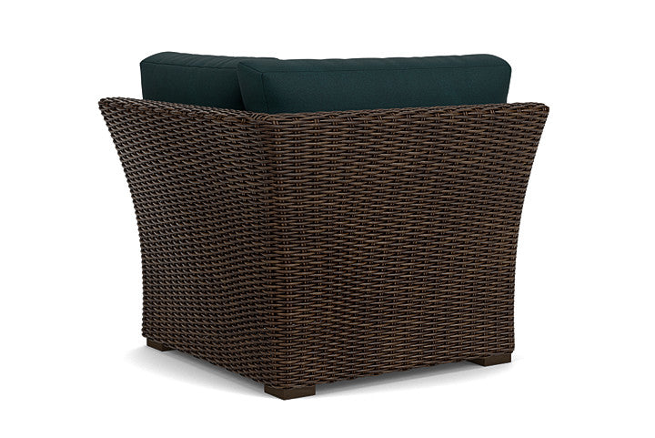 Lloyd Flanders - Mesa Corner Sectional In Pecan Finish With Sandberg Lagoon Fabric - 2980540862039 view 2