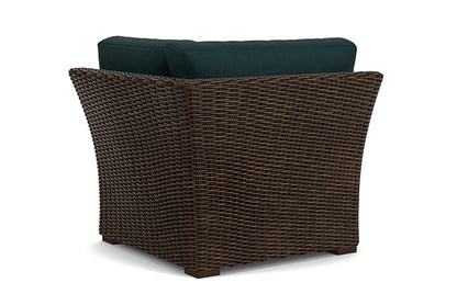 Lloyd Flanders - Mesa Corner Sectional In Pecan Finish With Sandberg Lagoon Fabric - 2980540862039 view 2