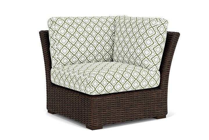Lloyd Flanders - Mesa Corner Sectional In Pecan Finish With Savannah Green Fabric - 2980540862064 view 1