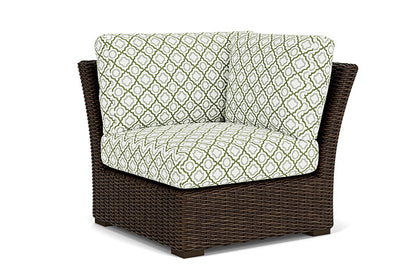 Lloyd Flanders - Mesa Corner Sectional In Pecan Finish With Savannah Green Fabric - 2980540862064 view 1