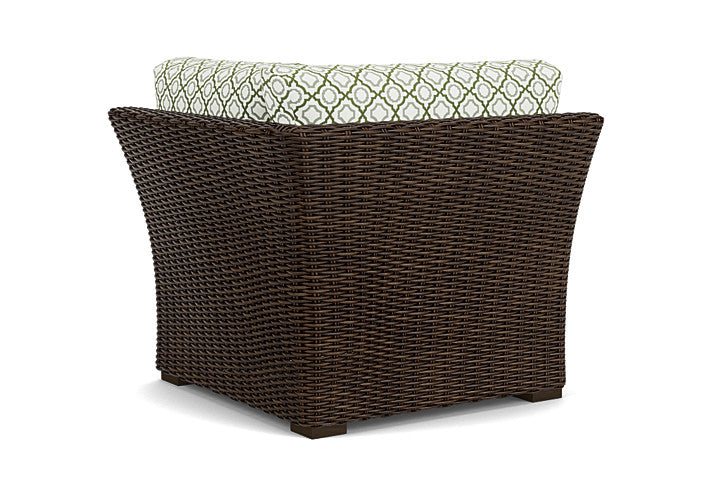 Lloyd Flanders - Mesa Corner Sectional In Pecan Finish With Savannah Green Fabric - 2980540862064 view 2