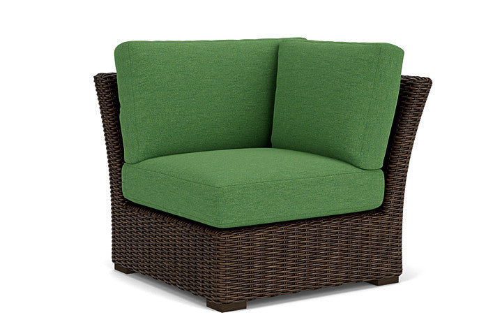 Lloyd Flanders - Mesa Corner Sectional In Pecan Finish With Seadog Botanical Fabric - 2980540862066 view 1