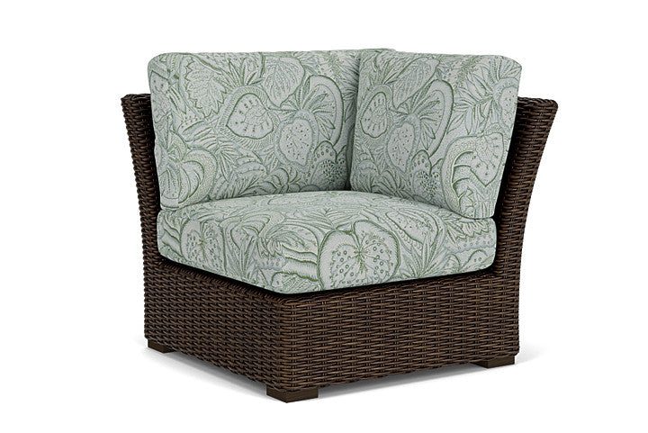 Lloyd Flanders - Mesa Corner Sectional In Pecan Finish With Sensibility Spring Fabric - 2980540862081 view 1