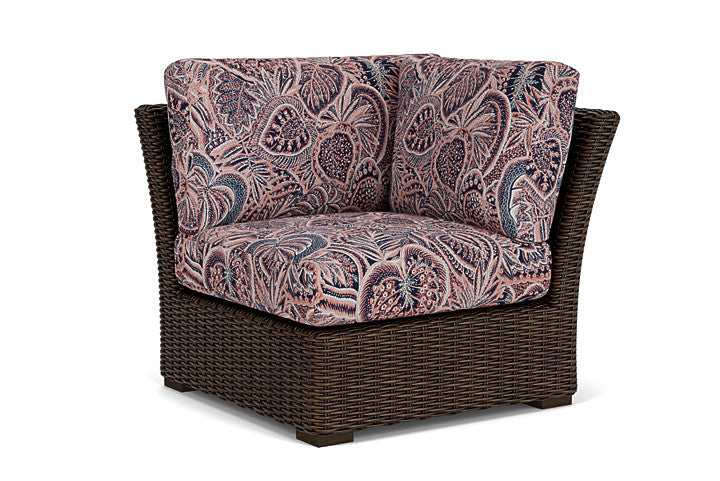 Lloyd Flanders - Mesa Corner Sectional In Pecan Finish With Sensiblity Splendor Fabric - 2980540862082 view 1