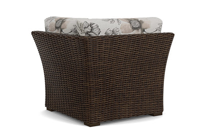 Lloyd Flanders - Mesa Corner Sectional In Pecan Finish With Serena Floral Dove Fabric - 2980540862077 view 2