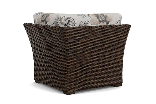 Lloyd Flanders - Mesa Corner Sectional In Pecan Finish With Serena Floral Dove Fabric - 2980540862077 view 2