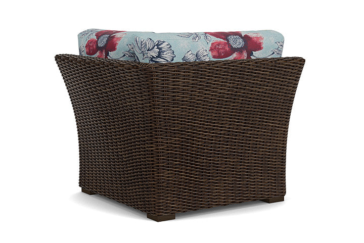 Lloyd Flanders - Mesa Corner Sectional In Pecan Finish With Serena Floral Meadow Fabric - 2980540862079 view 2