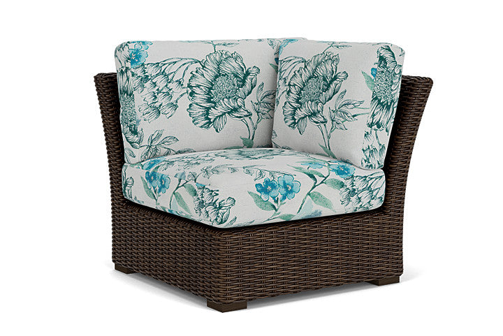Lloyd Flanders - Mesa Corner Sectional In Pecan Finish With Serena Floral Mist Fabric - 2980540862078 view 1