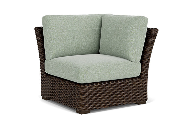 Lloyd Flanders - Mesa Corner Sectional In Pecan Finish With Serene Spa Fabric - 2980540862031 view 1
