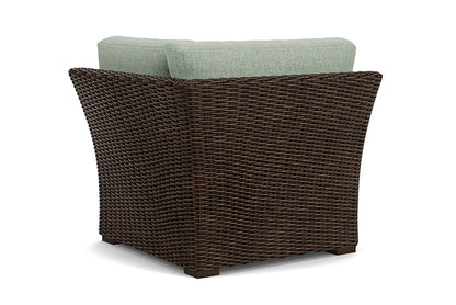 Lloyd Flanders - Mesa Corner Sectional In Pecan Finish With Serene Spa Fabric - 2980540862031 view 2