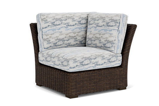 Lloyd Flanders - Mesa Corner Sectional In Pecan Finish With Stratosphere Cloud Fabric - 2980540861966 view 1