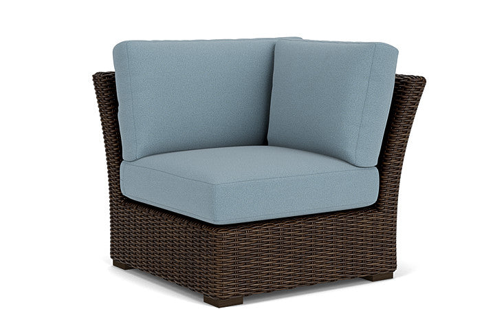 Lloyd Flanders - Mesa Corner Sectional In Pecan Finish With Unearth Mist Fabric - 2980540862068 view 1