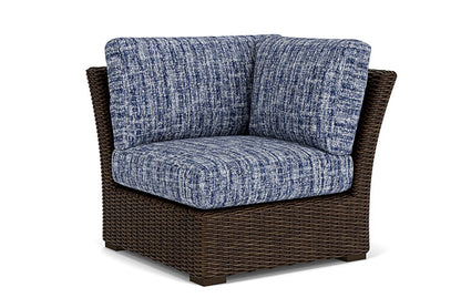 Lloyd Flanders - Mesa Corner Sectional In Pecan Finish With Visions Cobalt Fabric - 298054086683 view 1
