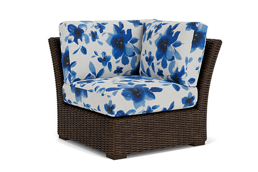 Lloyd Flanders - Mesa Corner Sectional In Pecan Finish With Watercolor Blossom Capri Fabric - 298054086672 view 1