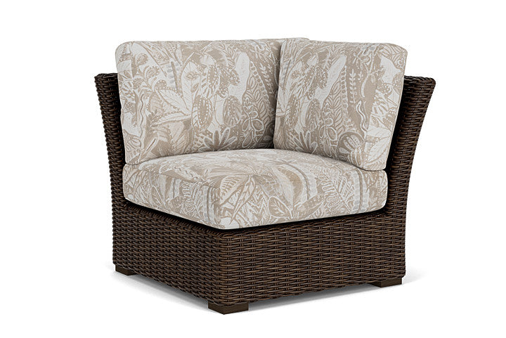 Lloyd Flanders - Mesa Corner Sectional In Pecan Finish With Wayfarer Dune Fabric - 2980540862073 view 1