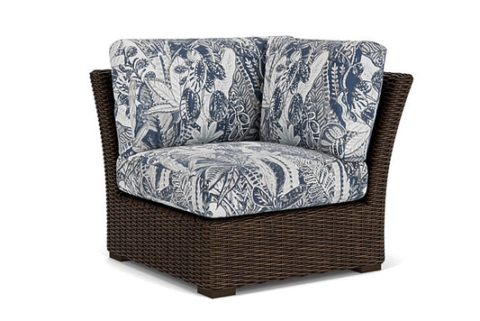 Lloyd Flanders - Mesa Corner Sectional In Pecan Finish With Wayfarer Mist Fabric - 2980540862074 view 1