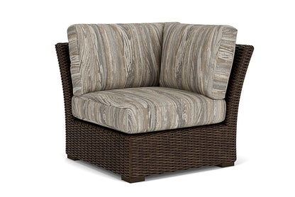 Lloyd Flanders - Mesa Corner Sectional In Pecan Finish With Woodgrain Ash Fabric - 298054086723 view 1