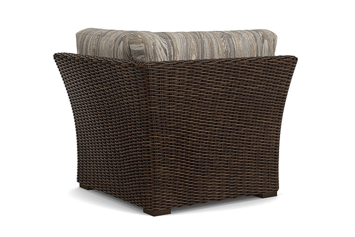 Lloyd Flanders - Mesa Corner Sectional In Pecan Finish With Woodgrain Ash Fabric - 298054086723 view 2