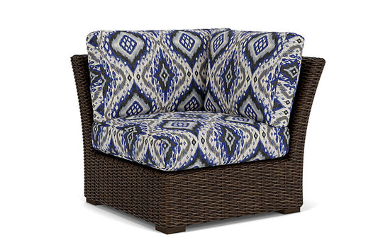 Lloyd Flanders - Mesa Corner Sectional In Pecan Finish With Yoko Mediterranean Fabric - 298054086705 view 1