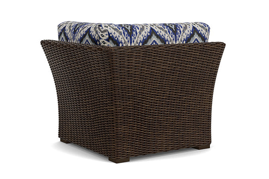 Lloyd Flanders - Mesa Corner Sectional In Pecan Finish With Yoko Mediterranean Fabric - 298054086705 view 2