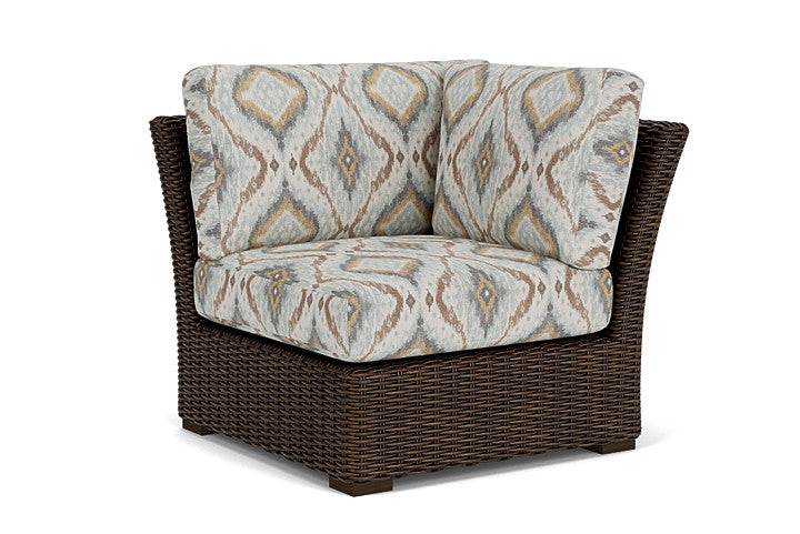 Lloyd Flanders - Mesa Corner Sectional In Pecan Finish With Yoko Mist Fabric - 298054086727 view 1