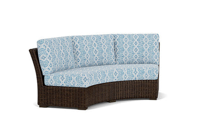 Lloyd Flanders - Mesa Curved Sofa Sectional In Pecan Finish With Aman Capri Fabric - 2980560861800 view 1