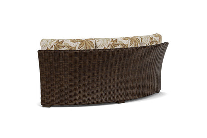 Lloyd Flanders - Mesa Curved Sofa Sectional In Pecan Finish With Botanic Willow Fabric - 298056086164 view 2