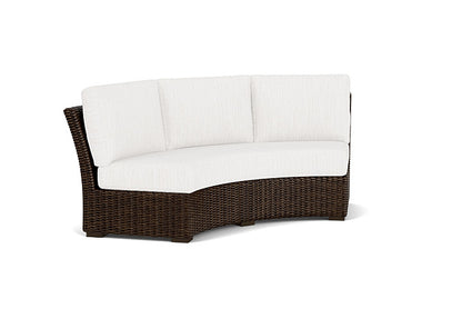Lloyd Flanders - Mesa Curved Sofa Sectional In Pecan Finish With Friendly Natural Fabric - 2980560862042 view 1