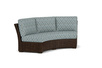 Lloyd Flanders - Mesa Curved Sofa Sectional In Pecan Finish With Luna Mist Fabric - 2980560862070 view 1