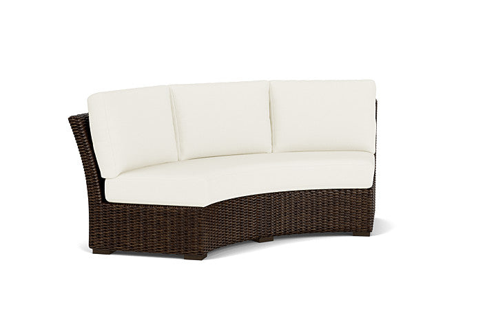 Lloyd Flanders - Mesa Curved Sofa Sectional In Pecan Finish With Sailcloth Salt Fabric - 298056086890 view 1