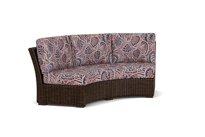 Lloyd Flanders - Mesa Curved Sofa Sectional In Pecan Finish With Sensiblity Splendor Fabric - 2980560862082 view 1