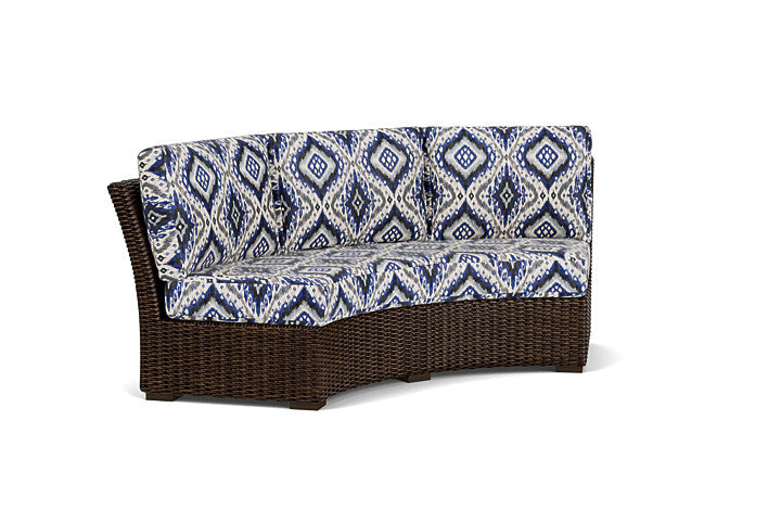 Lloyd Flanders - Mesa Curved Sofa Sectional In Pecan Finish With Yoko Mediterranean Fabric - 298056086705 view 1