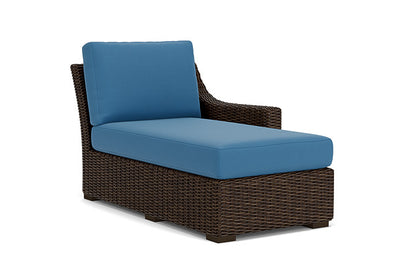 Lloyd Flanders - Mesa Left Arm Chaise In Pecan Finish With Bamboo Bay Sky Fabric - 2980260862007 view 1