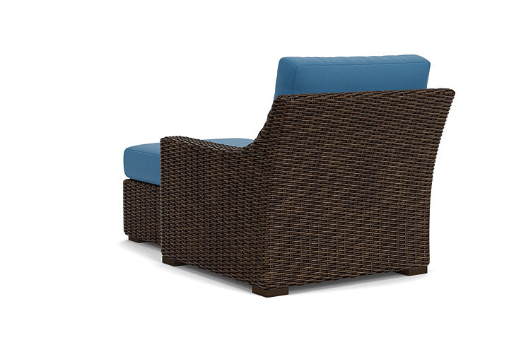 Lloyd Flanders - Mesa Left Arm Chaise In Pecan Finish With Bamboo Bay Sky Fabric - 2980260862007 view 2