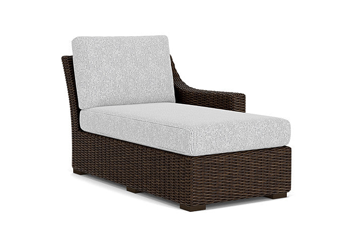 Lloyd Flanders - Mesa Left Arm Chaise In Pecan Finish With Burson Domino Fabric - 2980260862035 view 1