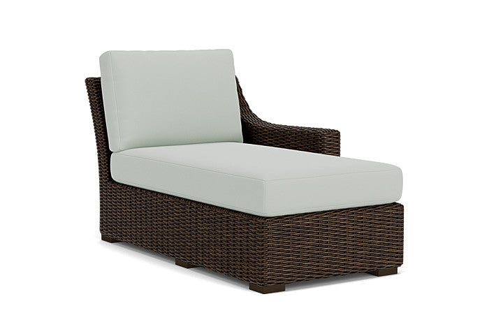 Lloyd Flanders - Mesa Left Arm Chaise In Pecan Finish With Callen Celadon Fabric - 2980260862024 view 1
