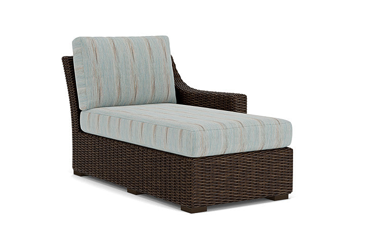 Lloyd Flanders - Mesa Left Arm Chaise In Pecan Finish With Colorwave Mist Fabric - 2980260862072 view 1
