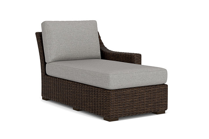 Lloyd Flanders - Mesa Left Arm Chaise In Pecan Finish With Demo Stone Fabric - 298026086095 view 1