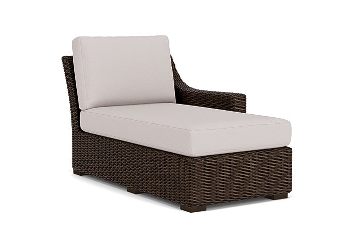 Lloyd Flanders - Mesa Left Arm Chaise In Pecan Finish With Fife Fog Fabric - 298026086181 view 1