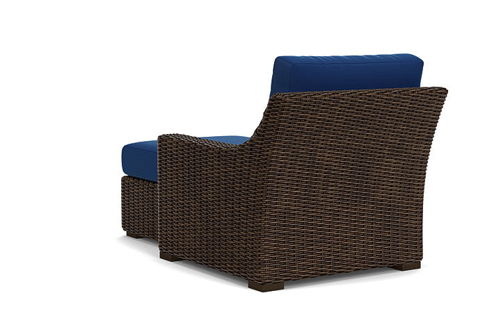 Lloyd Flanders - Mesa Left Arm Chaise In Pecan Finish With Flagship Lapis Fabric - 2980260861813 view 2