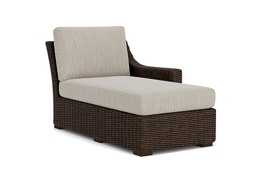 Lloyd Flanders - Mesa Left Arm Chaise In Pecan Finish With Friendly Flax Fabric - 2980260862026 view 1