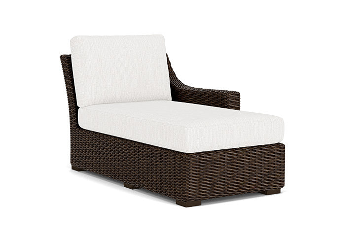 Lloyd Flanders - Mesa Left Arm Chaise In Pecan Finish With Friendly Natural Fabric - 2980260862042 view 1