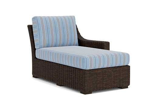 Lloyd Flanders - Mesa Left Arm Chaise In Pecan Finish With Hansen Sky Fabric - 298026086064 view 1